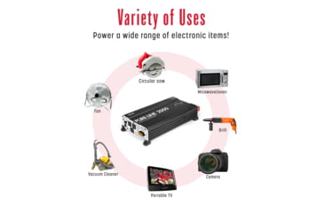 Image of Wagan Pure Line 2000W Pure Sine Inverter, ETL, Black, One Size, EL3808