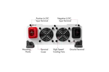 Image of Wagan Pure Line 3000W Pure Sine Inverter, ETL, Black, One Size, EL3810