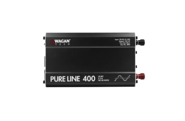 Image of Wagan Pure Line 400W Pure Sine Inverter, ETL, Black, One Size, EL3800