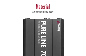 Image of Wagan Pure Line 700W Pure Sine Inverter, ETL, Black, One Size, EL3802