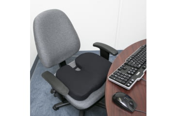 Image of Wagan RelaxFusion Coccyx Cushion, Black, One Size, IN9113