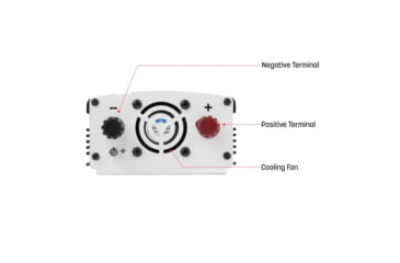 Image of Wagan SlimLine AC 500W Inverter, Black, One Size, EL3716