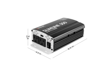 Image of Wagan SlimLine AC 500W Inverter, Black, One Size, EL3716