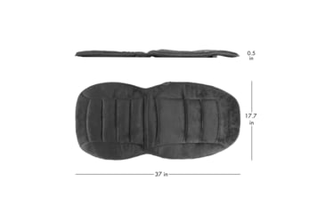 Image of Wagan Tech 12-Volt Deluxe Velour Heated Seat Cushion, Black, One Size, IN9448