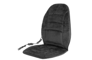 Image of Wagan Tech 12-Volt Deluxe Velour Heated Seat Cushion, Black, One Size, IN9448