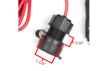 Image of Wagan Tech 12V / 24V DC Extension Cable-envel, Black, One Size, EL2599