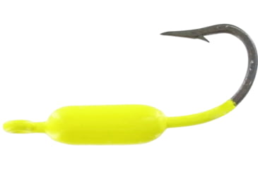 Image of Wahoo Fishing Products Wahoo Yellowtail Fever Jighead, 1/16 oz, Sz 2 Hook Chartreuse, 10/Bag, WAH-YTJ16-10