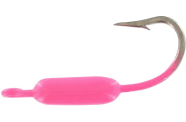 Image of Wahoo Fishing Products Wahoo Yellowtail Fever Jighead, 1/16 oz, Sz 2 Hook, Pink 10/Bag, WAH-YTJ16-6