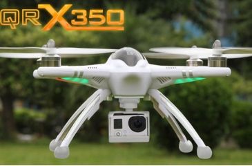 Image of Walkera Pro FPV Aerial Photograph RTF Quadcopter w/ iLook 720p HD Camera &amp; Aluminum Carrying Case, White 61203