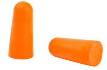 Image of Walkers Foam Ear Plug w/Black Aluminum Carry Canister, 32 dB NRR, 7-Pairs, Neon Orange, GWP-PLGCAN-OR