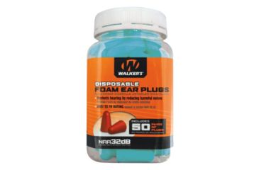 Image of Walkers Foam Ear Plugs - 50 Pair Jar - Teal, GWP-FP-50PK-TL