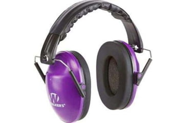 Image of Walkers Folding College 23dB Muff, Purple/White, Purple, GWP-FCM-PUW