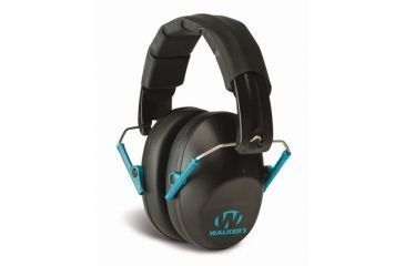 Image of Walkers Pro-Low Profile Folding Muff, Clam Pack, Black/Teal GWP-FPM1-BKTL