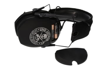 Image of Walkers Razor Freedom Series Ear Muffs, 23 dB NRR, Black 2nd Amendment, GWP-RSEMFS-2A