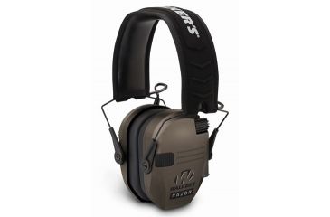 Image of Walkers Razor Series Slim Shooter Folding Electronic Ear Muffs, 23 dB NRR, Flat Dark Earth, GWP-RSEM-FDE