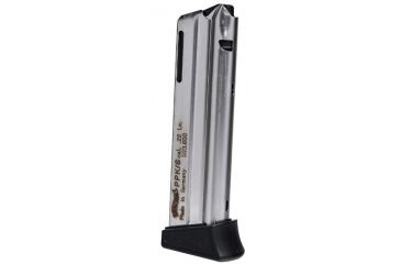 Image of Walther PPK/S 10 Round .22 LR Magazine w/Finger Rest, Nickel, 1 Pack, Polymer, 503600-10RD