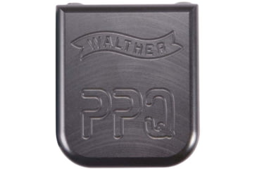 Image of Walther PPQ +6 Competition Magazine Extension Base Pad with Spring, Black, WM3005