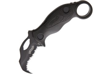 Image of Walther KDK Karambit Defense Knife Folding Knife,2.25in,440C Steel,Black Synthetic Handle WAL50764