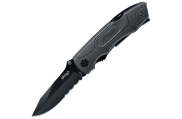 Image of Walther MTK 2 Multi Tac Knife Folding Knife, 4.25in Closed, Black Nylon Handle, Black, 5.0788-US