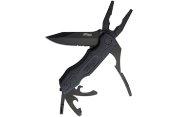 Image of Walther MTK 2 Multi Tac Knife Folding Knife, 4.25in Closed, Black Nylon Handle, Black, 5.0788-US