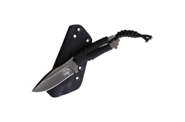 Image of Wander Tactical Raptor Knife, 7in Overall, 3.25in D2 Tool Steel Blade, Tan Paracord Wrapped Handle, Raw Finish Blade, Black Kydex Sheath, RAPTOR / IRON WASHED