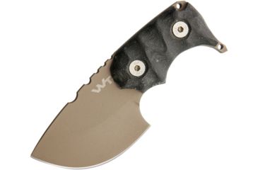 Image of Wander Tactical Tryceratops Fixed Blade Knife, 2.75in, Black, Micarta Handle WTK04BE