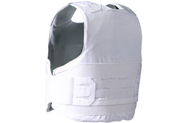Image of WarBird Ghost Hawk Concealable Armor System with Hoss Level IIIA Ballistics, White, Large/Long, BUSLH3ALLGHW
