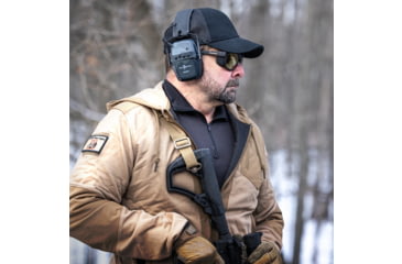 Image of WarBird Intrepid BT-Bluetooth Rechargeable 23dB Earmuffs with Gel Ear Seals, Black, EAINBT