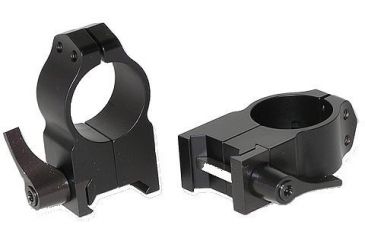 Image of Warne Maxima Steel Rings, 1in, Weaver/Picatinny, QD, Extra High - Matte 203LM