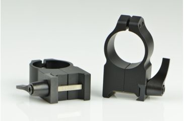 Image of Warne Maxima Steel Rings, 1in, Weaver/Picatinny, QD, Extra High - Matte 203LM