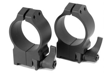 Image of Warne Maxima Steel Rings, 30mm, Ruger #1, MINI 14-30 Grooved Receiver, QD, High - Matte 15RLM