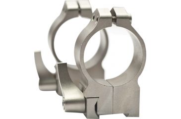 Image of Warne 30mm Quick Detach Scope Rings Tikka High Height Silver