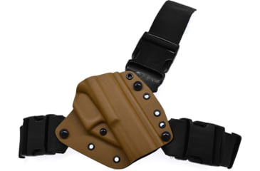 Image of Warne Chest Rig Holster w/Quick Detach Clips, Coyote, Glock 34/35, 9355