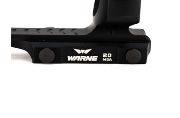 Image of Warne Extended Skeletonized 30mm MSR Mount,20MOA, Black, LRSKEL30TW