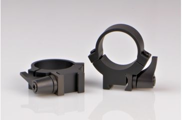 Image of Warne Rimfire Rings, 1in, 3/8in or 11mm Dovetail, QD, Medium - Matte 721LM