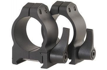 Image of Warne Maxima Steel Rings, 1in, Weaver/Picatinny, QD, Medium - Matte 201LM