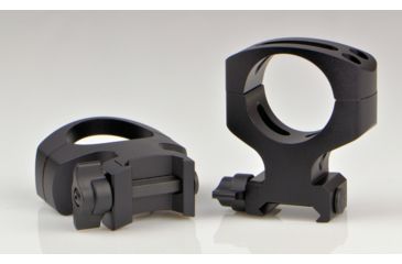 Image of Warne MSR Flat Top Quick Detach 2 Piece Rings,Ultra High, 30mm Diameter, Black, A417LM