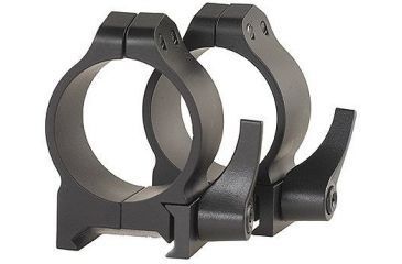 Image of Warne Maxima Steel Rings, 30mm, Weaver/Picatinny, QD, High - Matte 215LM