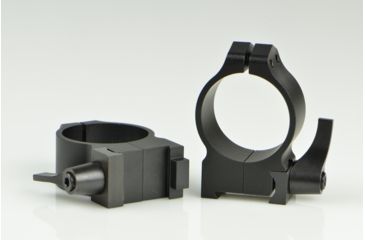 Image of Warne Maxima Steel Rings, 30mm, CZ 550 19mm Grooved Receiver, QD, Medium - Matte 14BLM