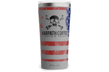 Image of Warpath Coffee Freedom Tumbler, Fighter Jet Gray, 20 ounce, 123, 123