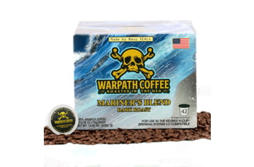 Image of Warpath Coffee Mariners Blend K-Cup Coffee, Dark Roast, Black, 42 Count, 120, 120