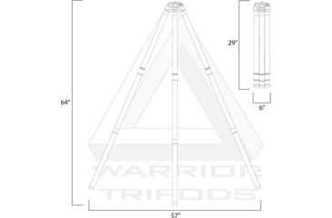 Image of Warrior Tripods The Warrior Tripod, Aluminum, WT-1