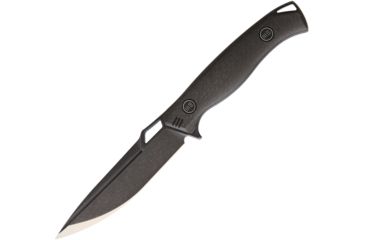 Image of We Knife Co Ltd Fixed Blade Carbon Fiber Black Fixed Blade Knife, 4in, S35VN Steel, Standard Edge, Black and Satin, Black, Carbon Fiber Handle WE607A