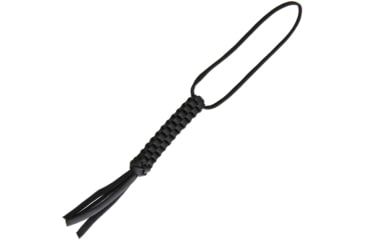 Image of We Knife Co Ltd Paracord Lanyard, 8.25in Overall, Black Braided Paracord Construction, Black, A03B