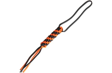 Image of We Knife Co Ltd Paracord Lanyard, 8.25in Overall, Orange And Black Braided Paracord Construction, A03C