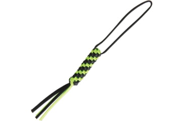 Image of We Knife Co Ltd Paracord Lanyard, Black/Green Braided Paracord Construction, Black, A03A