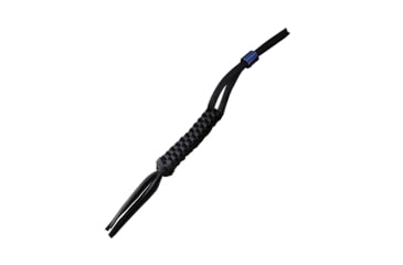 Image of We Knife Co Ltd Paracord Lanyard, Lanyard, Black Braided Paracord Construction With Purple Anodized Titanium Bead, A01B