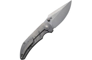 Image of We Knife Co Ltd Riff-Raff SW Folding Knife, 4.13in Closed, 3.13in Stonewash CPM-20CV Stainless Steel Blade, Stonewash Titanium Handle, Nylon Case, WE22020B-3