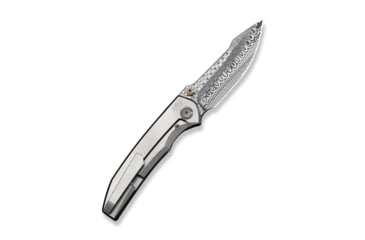 Image of Ryson Thumb Stud Knife Gray Titanium Handle (3.33&quot; Hugin Damasteel Blade)