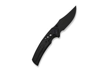 Image of We Knife Co Ltd Skynix Flipper &amp; Thumb Stud Knife Black Titanium Handle With Marble Carbon Fiber Inlay